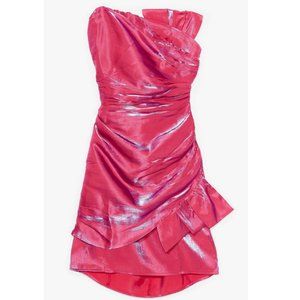 Nasty Gal Bow Me Off Bandeau Mini Dress